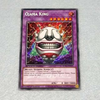 Lá thẻ bài Yugioh ojama king - secret Rare - Tặng bọc bài nhựa bảo quản