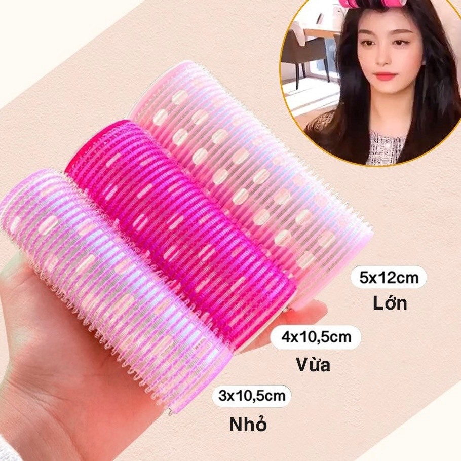 Lô Cuốn Tóc Mái Bay Hàn Quốc Lõi Nhôm Tự Dính Uốn Mái