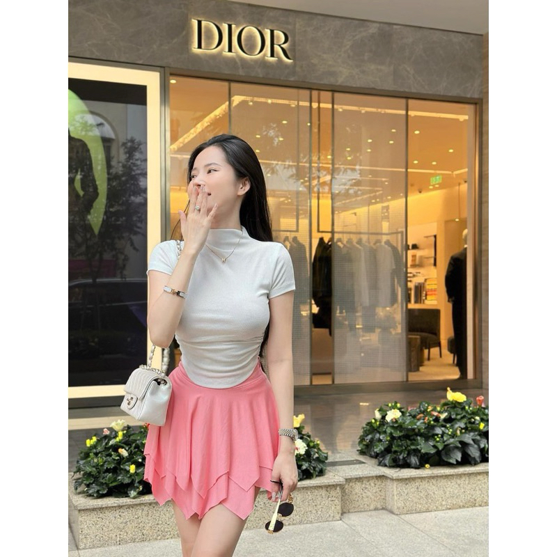 ÁO THUN CROPTOP CỔ LỌ GÂN TĂM LẠNH KHÔNG DÃO KHÔNG XÙ CỰC HOT LN113 | BigBuy360 - bigbuy360.vn