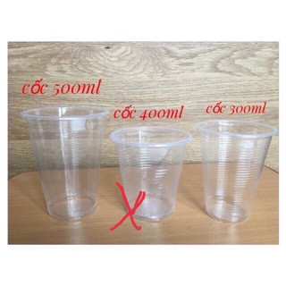 Combo 1000 cốc 400ml cả nắp, cốc dùng một lần