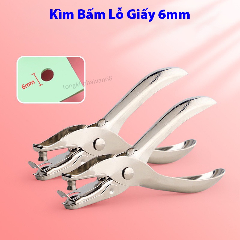 Kìm bấm lỗ giấy refill làm sổ còng sổ , dụng cụ bấm lỗ giấy đơn thiết kế đơn giản dễ sử dụng