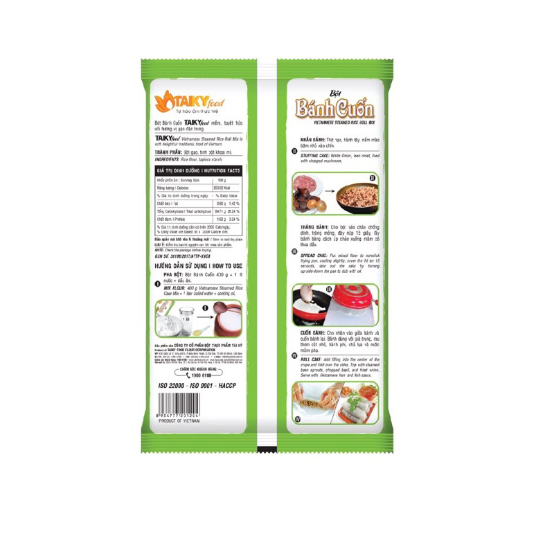 Bột bánh cuốn Tài Ký 400g tiện dụng