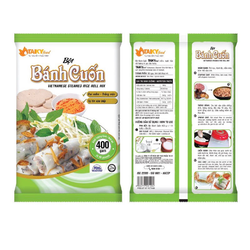 Bột bánh cuốn Tài Ký 400g tiện dụng