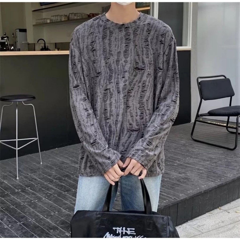 Áo thun SILAS tay dài cotton xước unisex thoáng mát