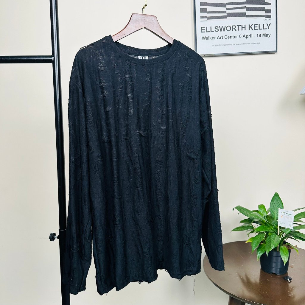 Áo thun SILAS tay dài cotton xước unisex thoáng mát
