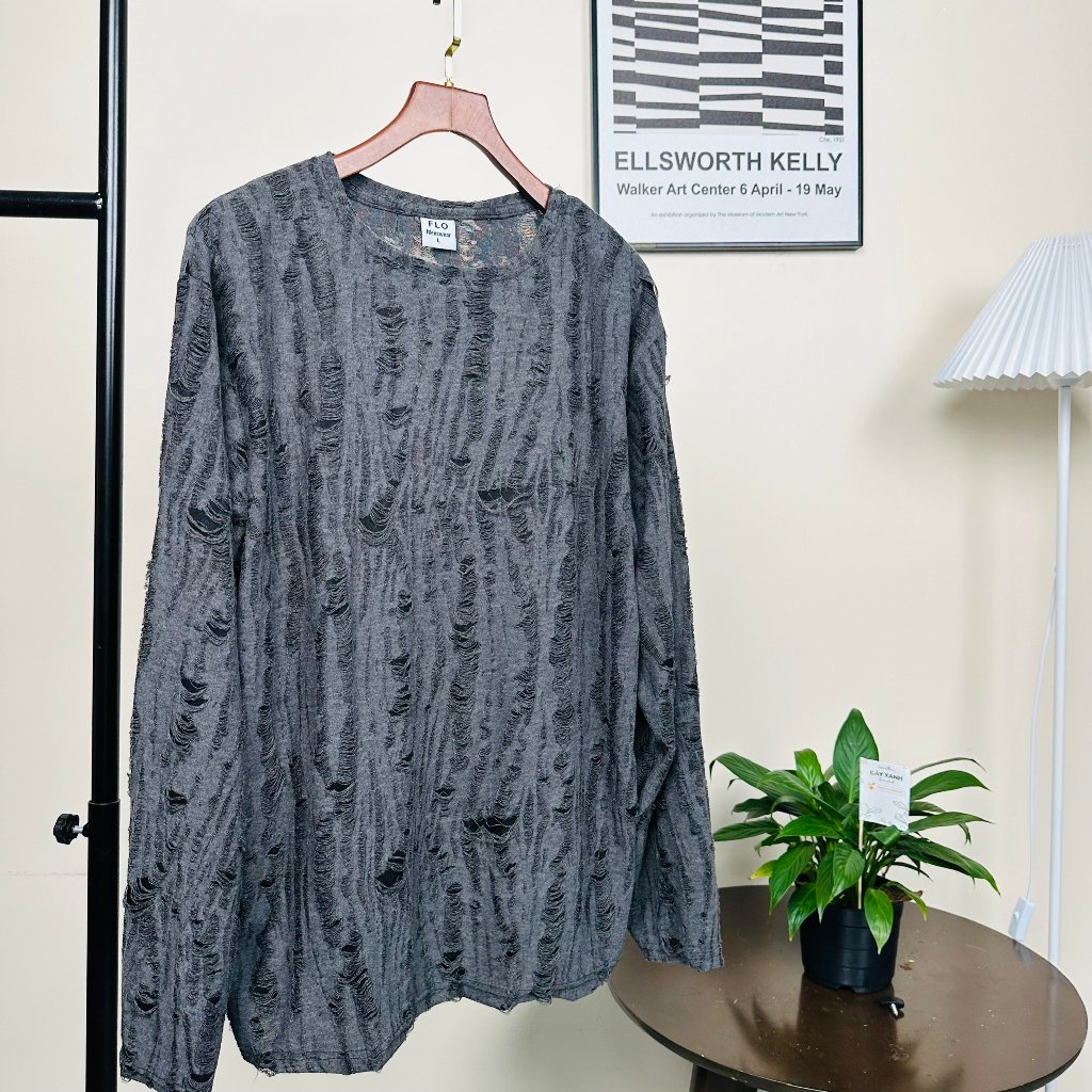 Áo thun SILAS tay dài cotton xước unisex thoáng mát