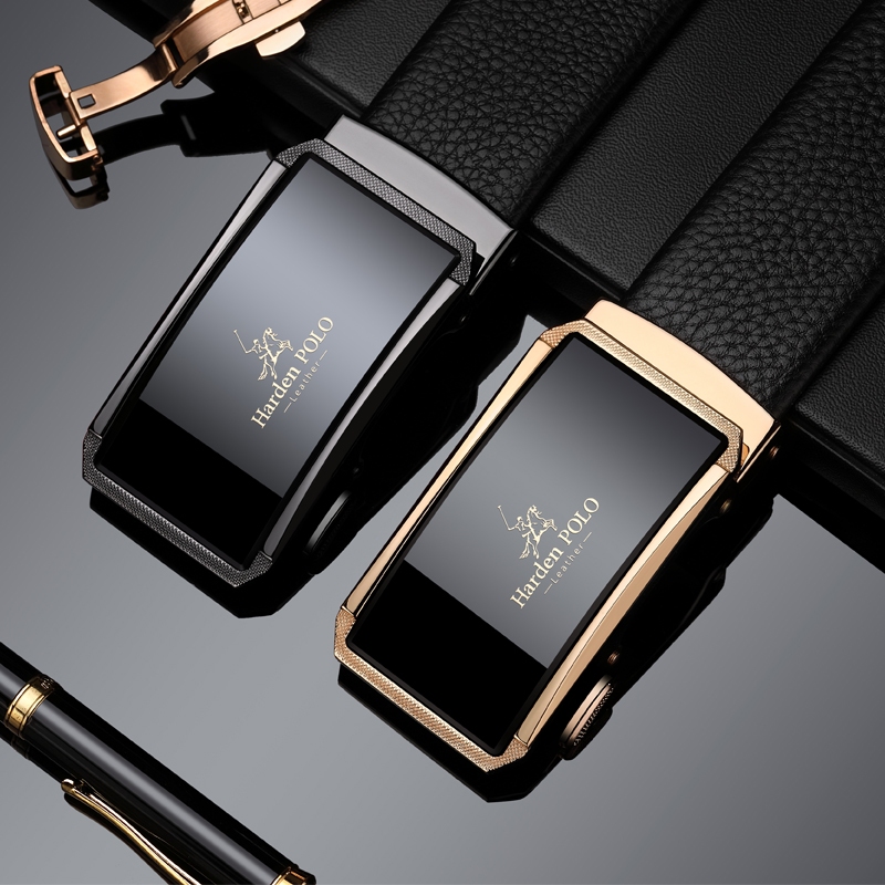 Thắt lưng nam cao cấp HardenPolo ,dây nịt nam da bò đẹp EL16