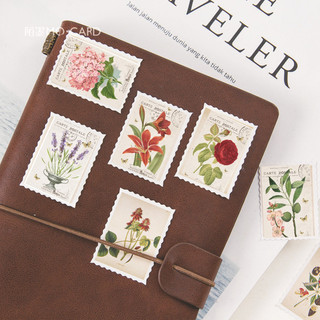 Set 16 Sticker Tem Thư Dán Planner, Trang Trí Sổ, Giấy Decal Handmade Cắt Sẵn