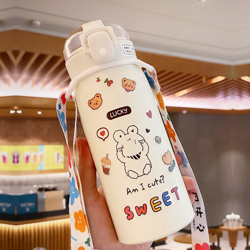 Dây đeo bình nước, dây đeo bình giữ nhiệt, đai cao su co giãn, dây vải điều chỉnh chiều dài, siêu chắc siêu bền