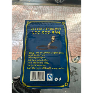 Cao dán trị phong thấp Nọc Độc Rắn