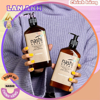 Bộ dầu gội Nashi Argan 500ml Tinh dầu dưỡng tóc Nashi 30ml/100ml Phục hồi tóc hư tổn Khôi phục tóc chắc khoẻ mềm mượt