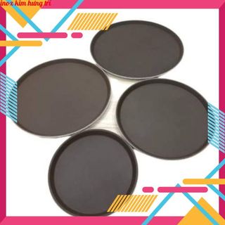 Khay bê đồ chống trượt hình tròn chuyên dùng trong quán coffe quán ăn nhà hàng(nhiều kích thước lựa chọn)