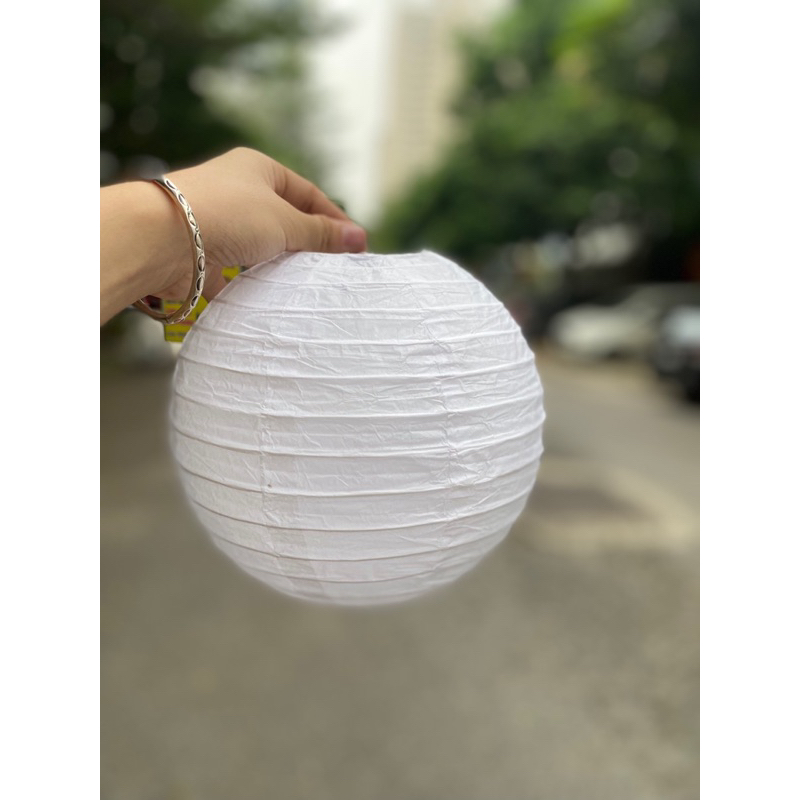 Đèn lồng giấy lụa tròn trang trí lễ Tết