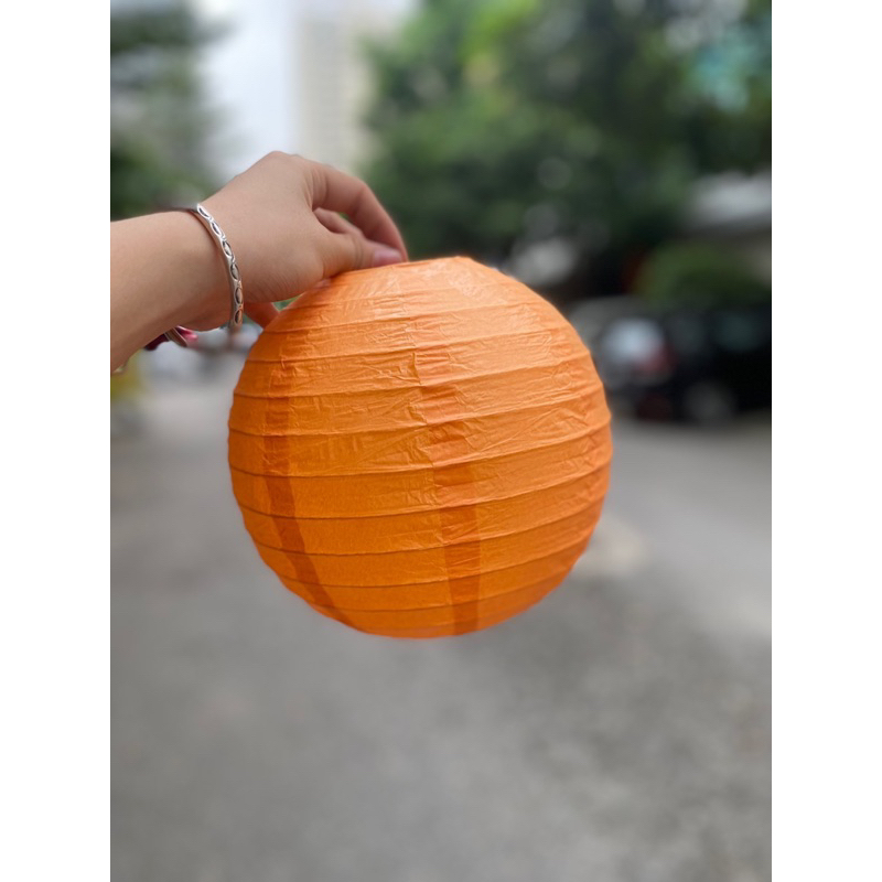 Đèn lồng giấy lụa tròn trang trí lễ Tết