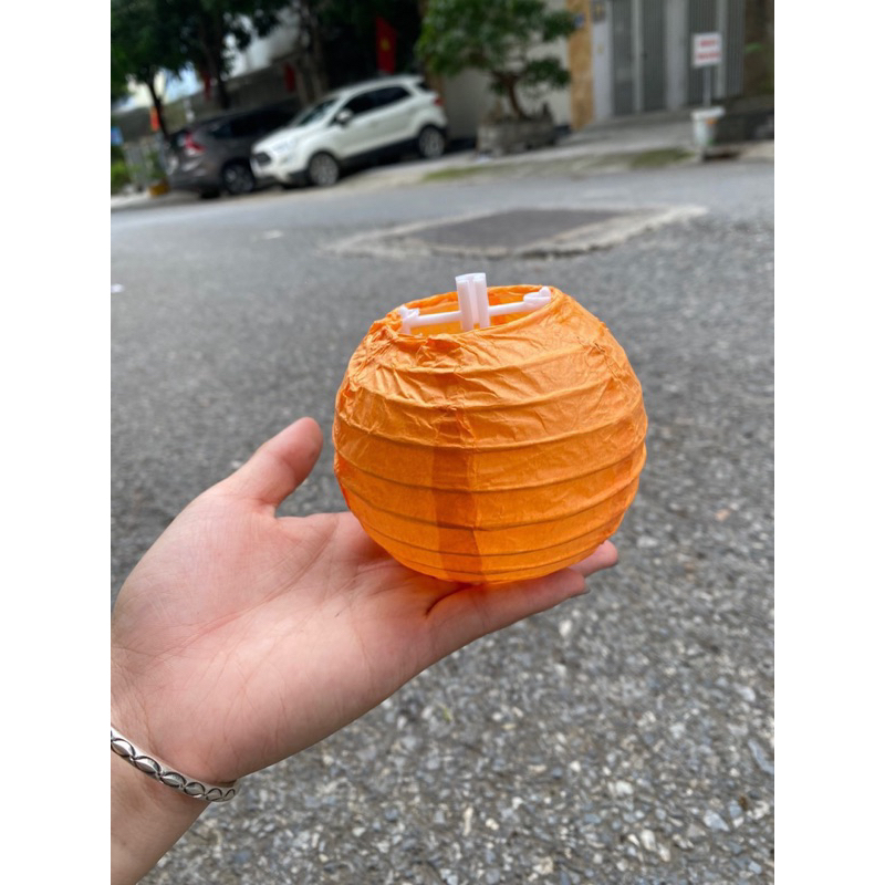 Đèn lồng giấy lụa tròn trang trí lễ Tết