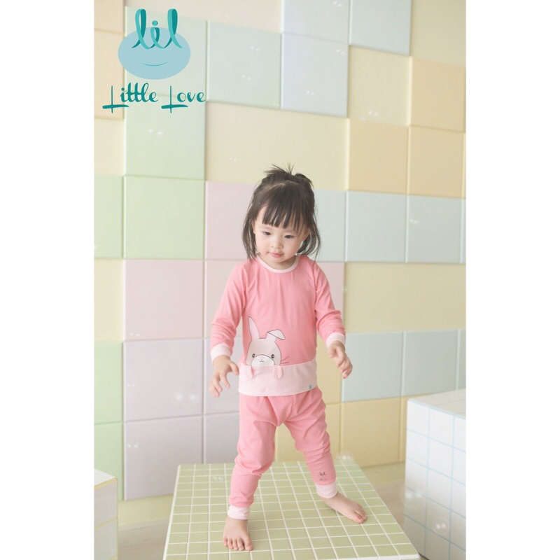 Bộ quần áo trẻ em dài tay phối màu lil bé trai bé gái từ 3 tháng đến 4 tuổi