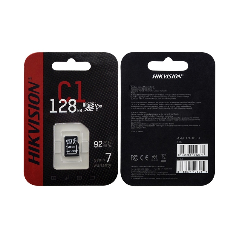 Thẻ nhớ Micro SD Hikvision 32GB, 64GB 128GB Box
