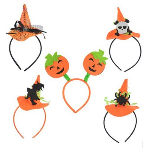 Bờm mũ phù thủy Halloween cài tóc nhiều mẫu cho trẻ em và người lớn