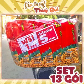 BỊCH 13 GÓI Bim Bim Tăm Que , Bim Tăm Thái Lan, đồ ăn vặt cổng trường