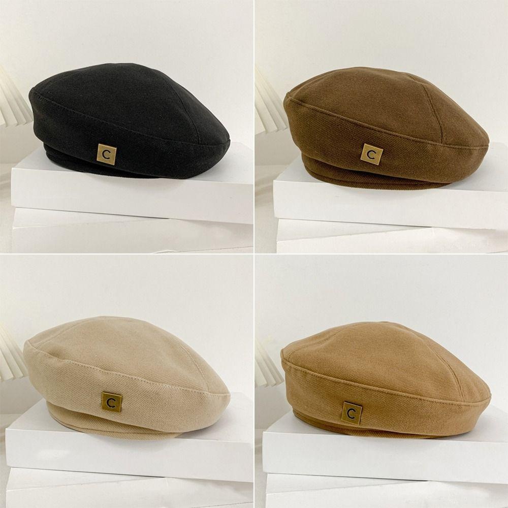 Mũ nồi thời trang, nón beret nữ thu đông phong cách retro hàn quốc