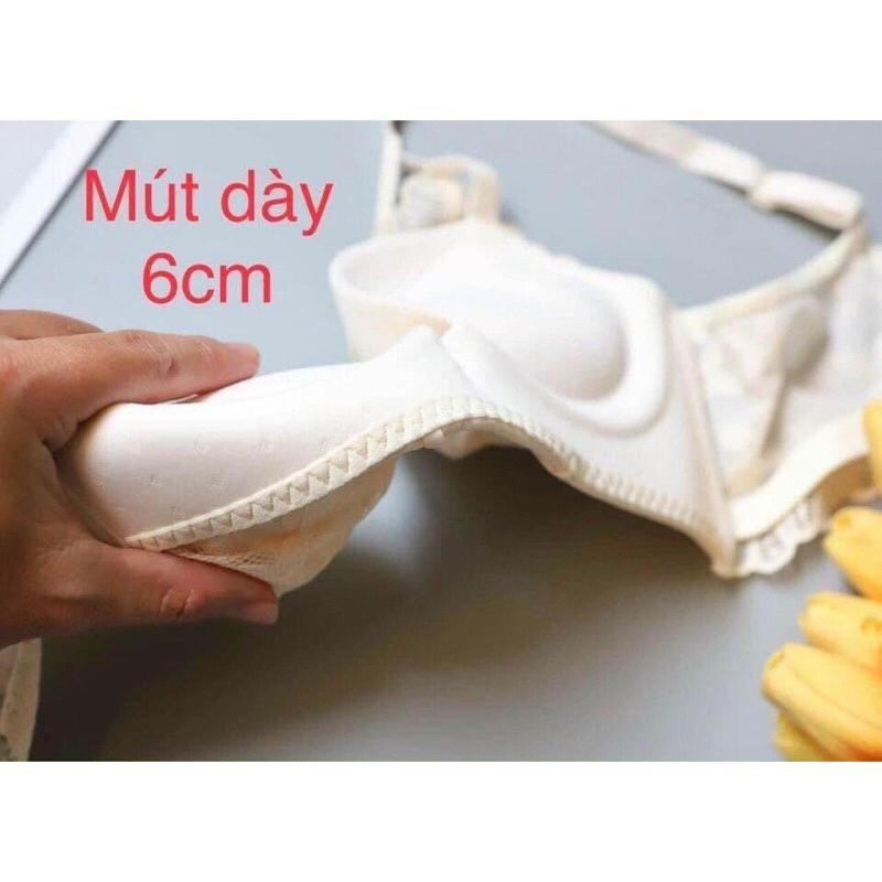 Áo lót nâng ngực không gọng siêu nâng,siêu đẩy tạo khe tự nhiên,Áo ngực đệm dày mút hơi mềm mại bản lưng to hàng Cao Cấp