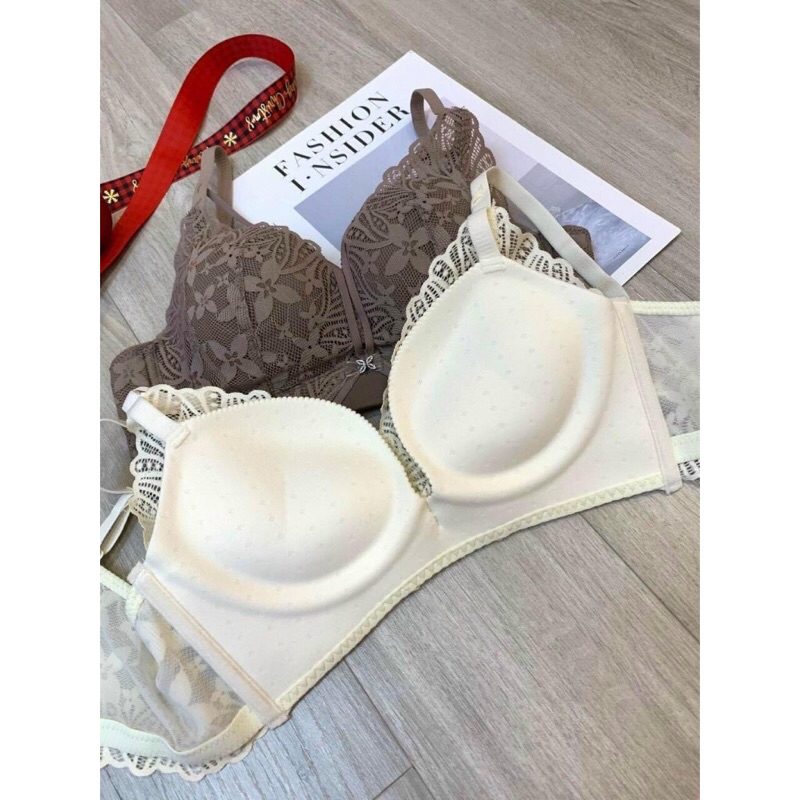 Áo lót nâng ngực không gọng siêu nâng,siêu đẩy tạo khe tự nhiên,Áo ngực đệm dày mút hơi mềm mại bản lưng to hàng Cao Cấp