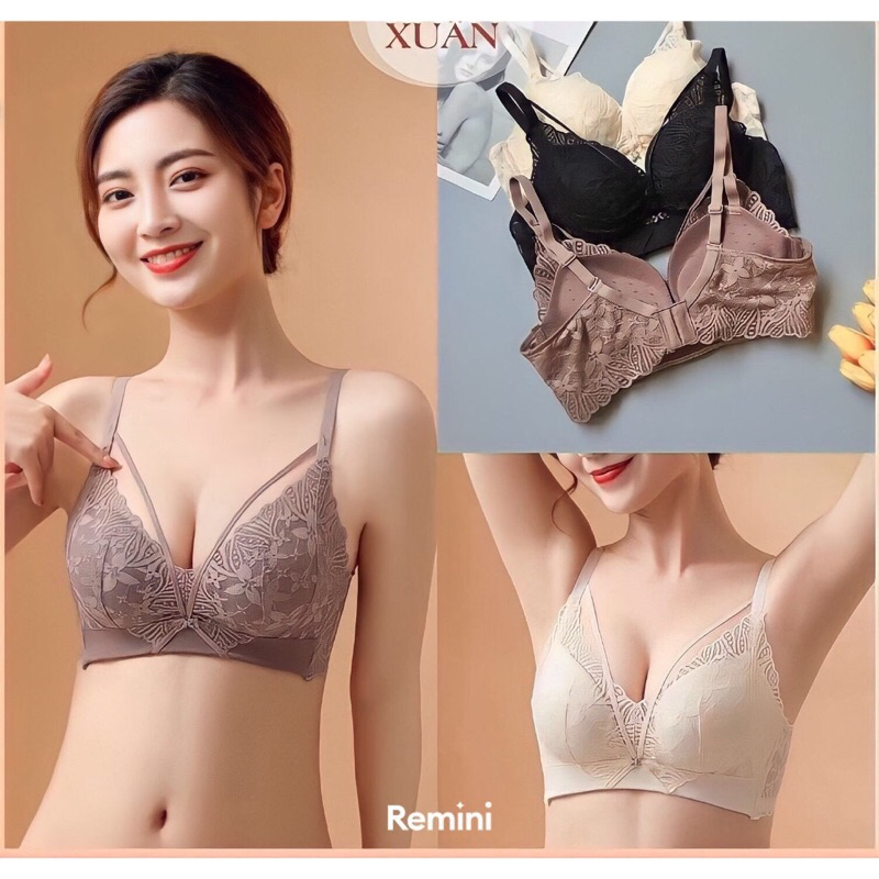 Áo lót nâng ngực không gọng siêu nâng,siêu đẩy tạo khe tự nhiên,Áo ngực đệm dày mút hơi mềm mại bản lưng to hàng Cao Cấp