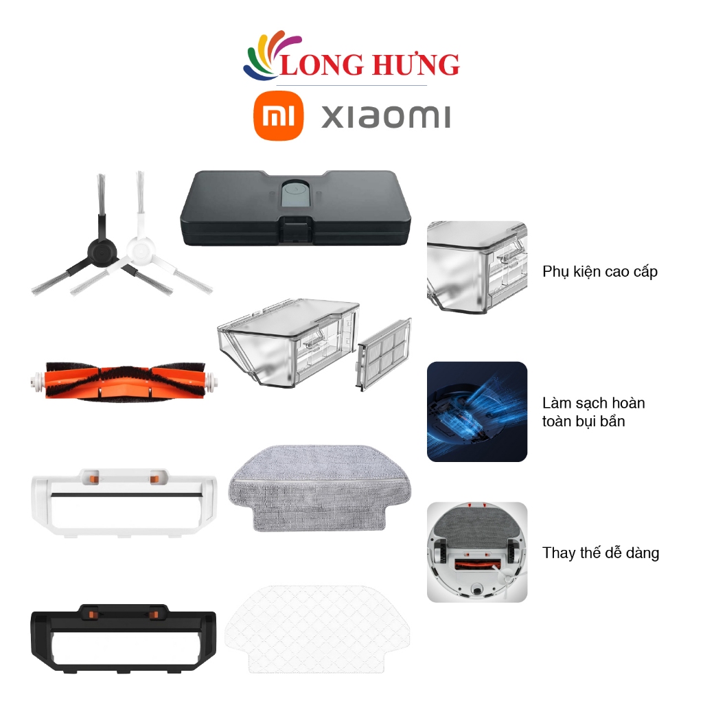 Phụ kiện thay thế Robot hút bụi Xiaomi Mijia Vacuum Mop Pro - Hàng chính hãng