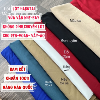 Vải Lót Habutai chất lượng Loại I dày dặn chứ không mỏng dính chuyên lót cho Ren,Lót Vest dạ