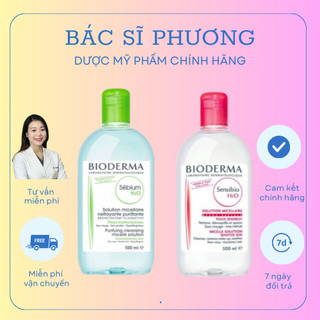 Dung dịch làm sạch và tẩy trang  Bioderma Sensibio H2O 500ml