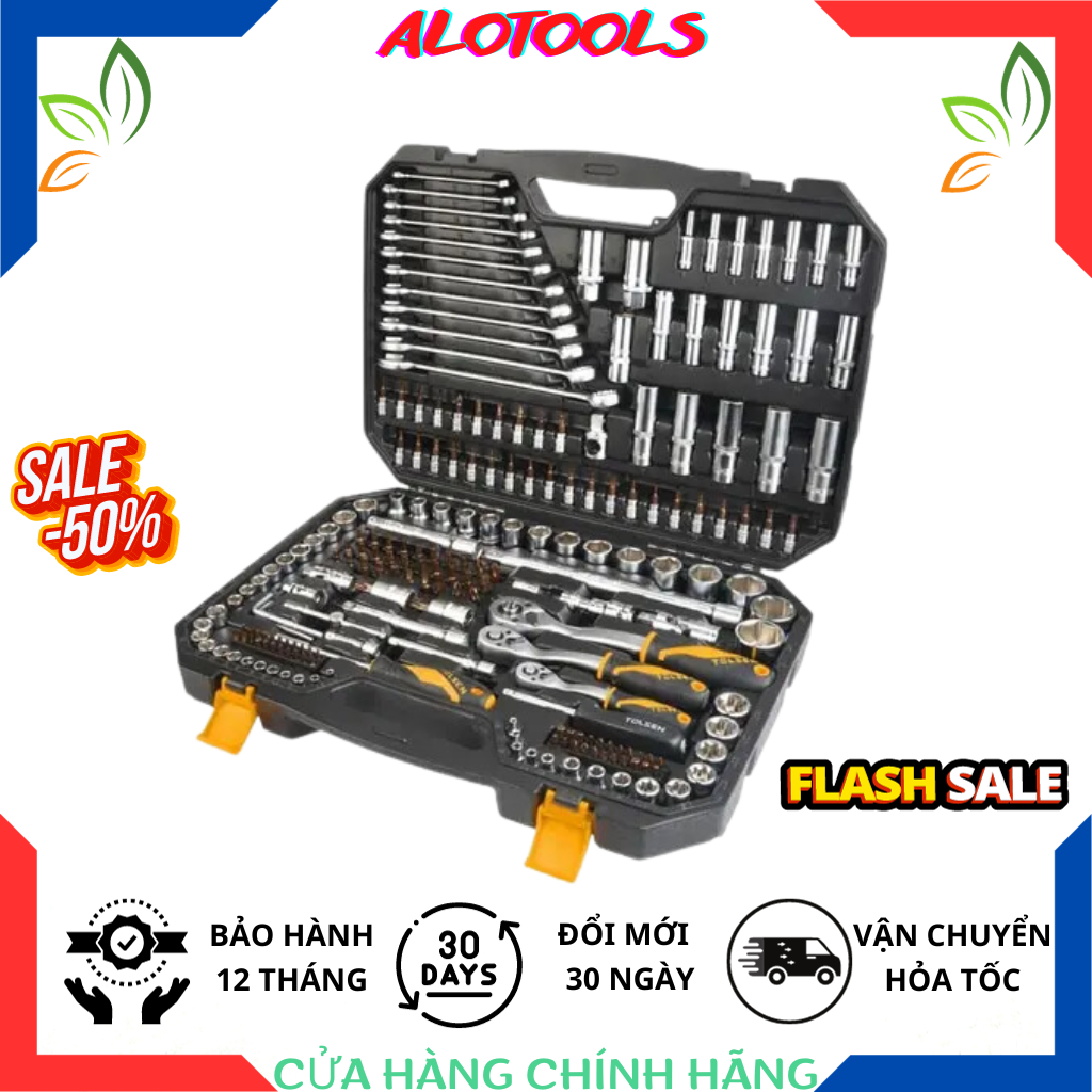 Bộ dụng cụ 216 chi tiết TOLSEN 15147