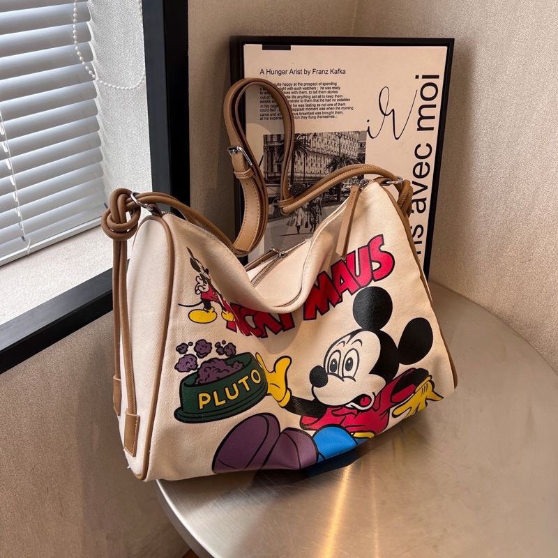 Túi xách nữ bản to Mickey tha hồ du lịch