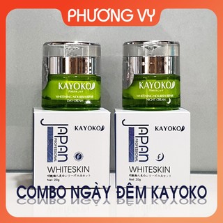 [CHÍNH HÃNG] COMBO ngày đêm Kayoko, mỹ phẩm giúp mờ nám, tàn nhang và dưỡng trắng da từ Nhật Bản, mỹ phẩm Kayoko.