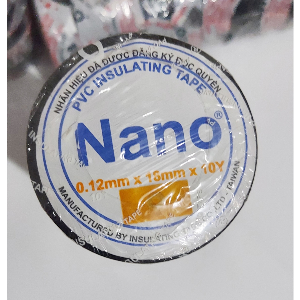 Băng Dính Điện NaNo, Băng Dính Điện Tô Nga Dũng Màu Đen 10Y 20Y