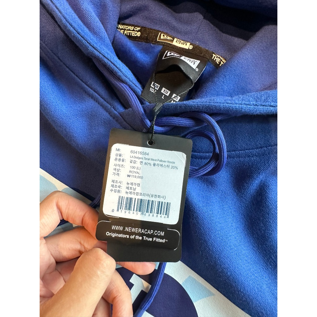 Hoodie Newera nỉ lót bông đủ màu của hãng, unisex Nam/Nữ