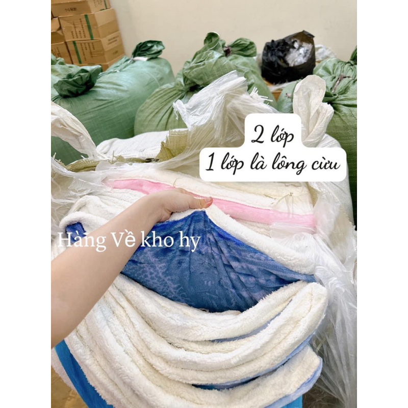 CHĂN LÔNG CỪU 1 MẶT IN HÌNH 1 MẶT LÔNG CỪU CHO BÉ HÀNG QC