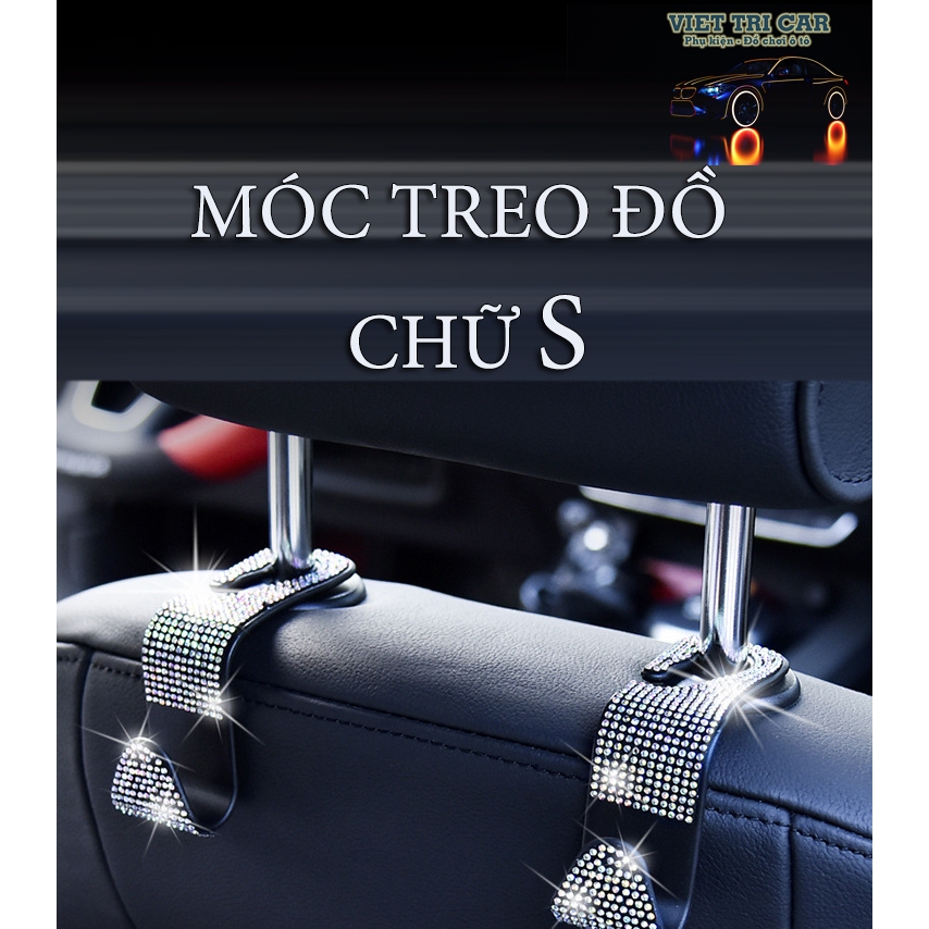 Móc treo đồ chữ S ghế sau ô tô