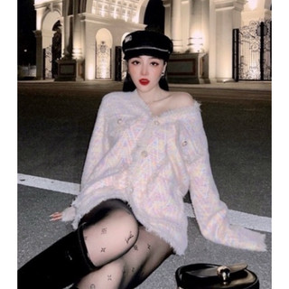 Áo cardigan len lông thỏ siêu mềm mịn nặng tay siêu đẹp