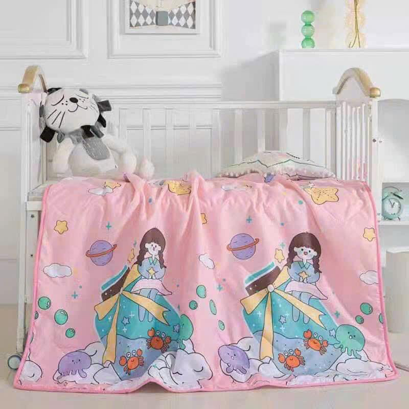 CHĂN LÔNG CỪU 1 MẶT IN HÌNH 1 MẶT LÔNG CỪU CHO BÉ HÀNG QC