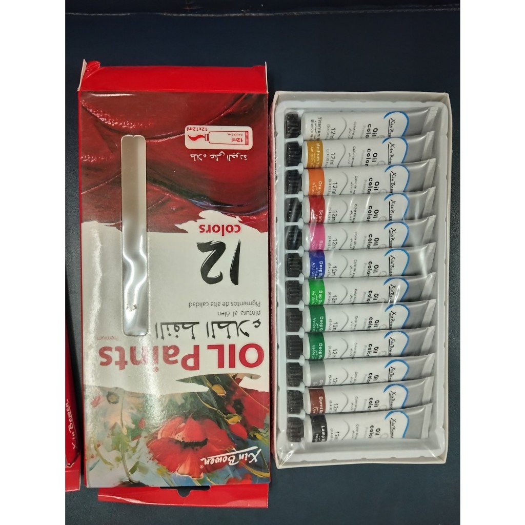 Bộ 12 màu sơn dầu 12ml