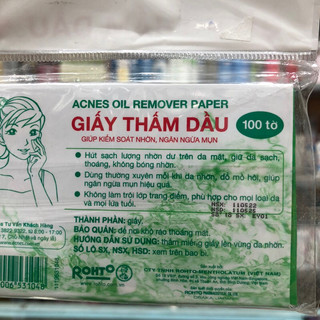 Giấy thấm dầu Acnes (gói 100 tờ)