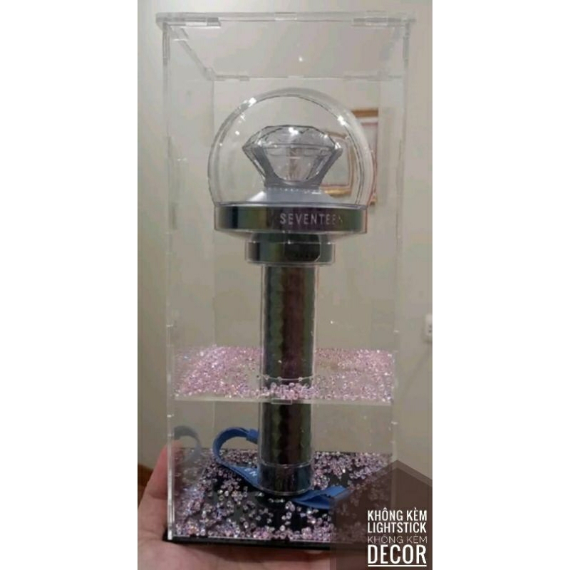 Hộp Mica trưng bày dùng cho Seventeen V1, V2, V3 - Không kèm Lightstick