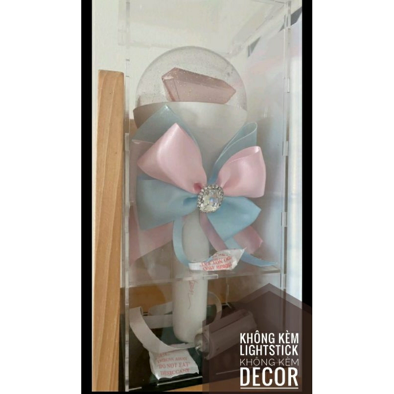 Hộp Mica trưng bày dùng cho Seventeen V1, V2, V3 - Không kèm Lightstick