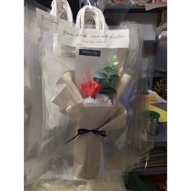 Túi Đựng Hoa tươi ,Hoa sáp trong suốt