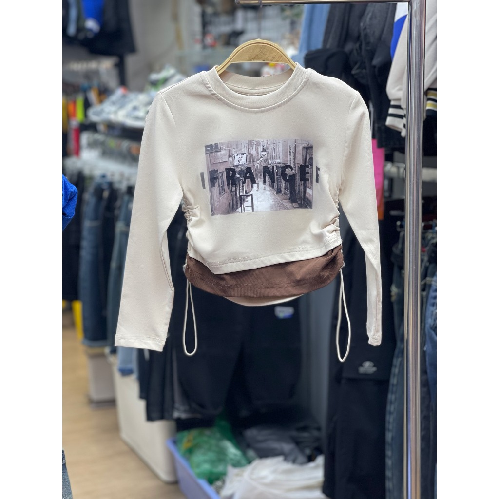 Áo thun dài be bé gái 1859  SGD342