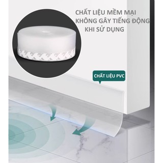 Nẹp chắn cản gió cản bụi cho cửa kính, cửa nhôm cửa gỗ - chất liệu silicone