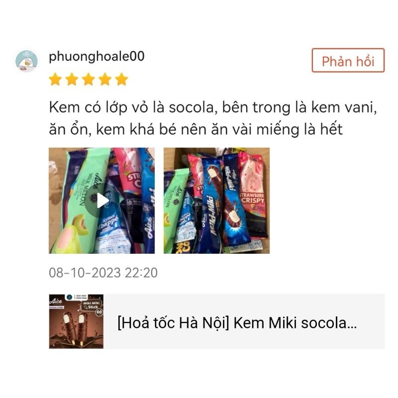 Kem Trà Sữa Trân Châu Aice - Milk Tea Boba  70ml