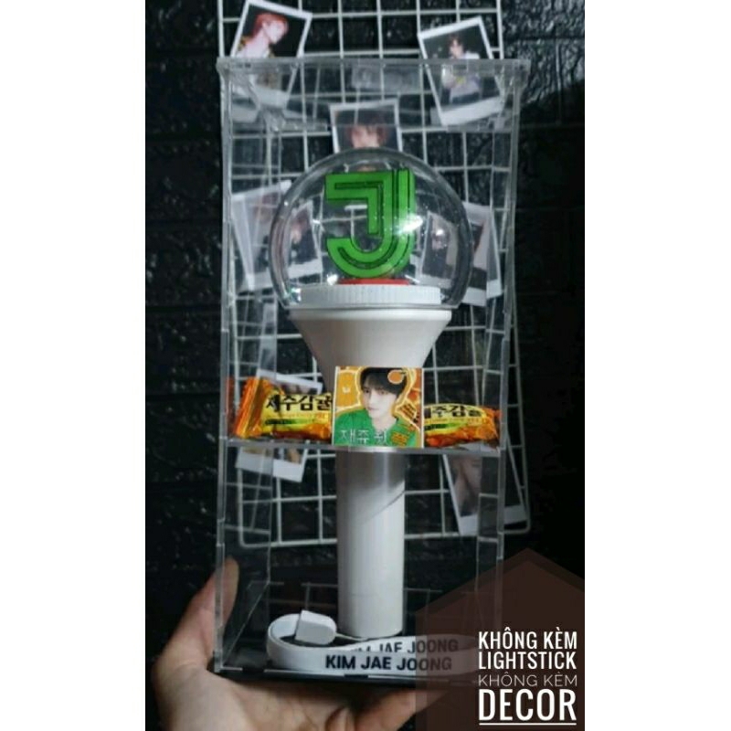 Hộp Mica trưng bày dùng cho Seventeen V1, V2, V3 - Không kèm Lightstick