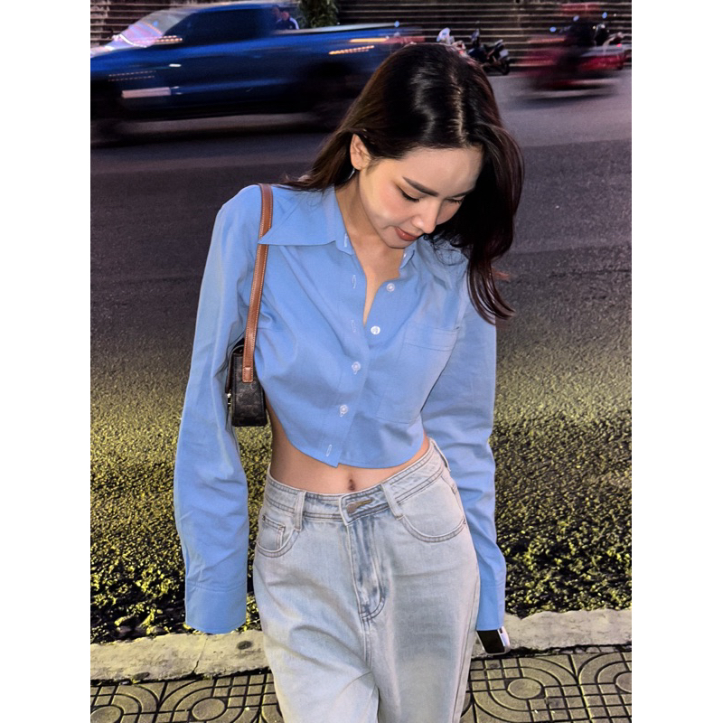 𝐂𝐚𝐫𝐭𝐞 𝐒𝐡𝐢𝐫𝐭𝐬 - Sơ Mi Dáng Ngắn Cotton