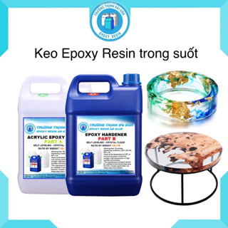  Keo Epoxy Resin Trong Suốt Loại Cứng Bộ 5Kg - Trường Thịnh Sài Gòn 